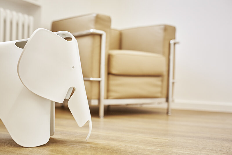 Kinderfreundlicher Wartebereich